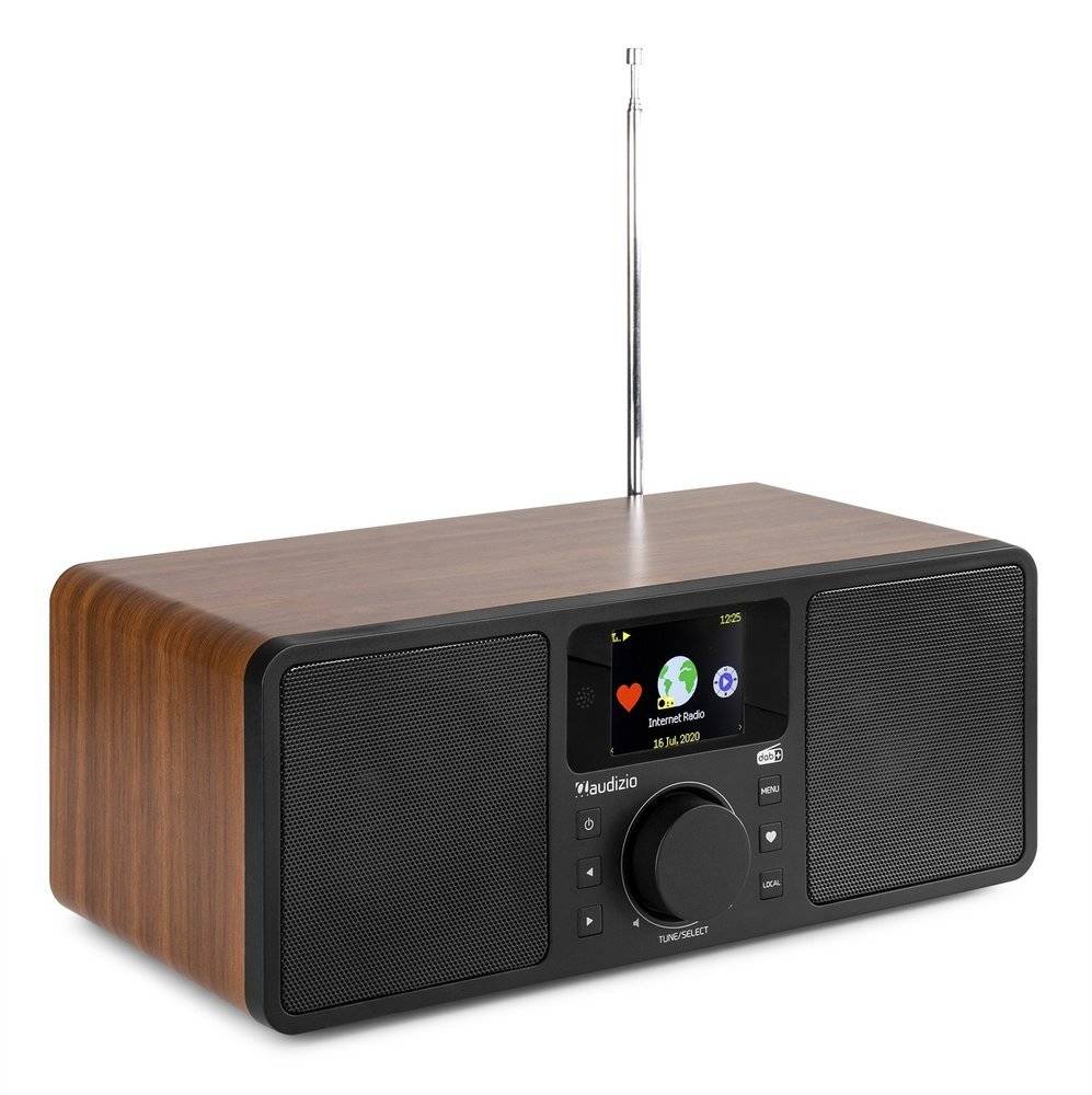 Radio Audizio Rome DAB, radio internetowe z wifi + Bluetooth - brązowe