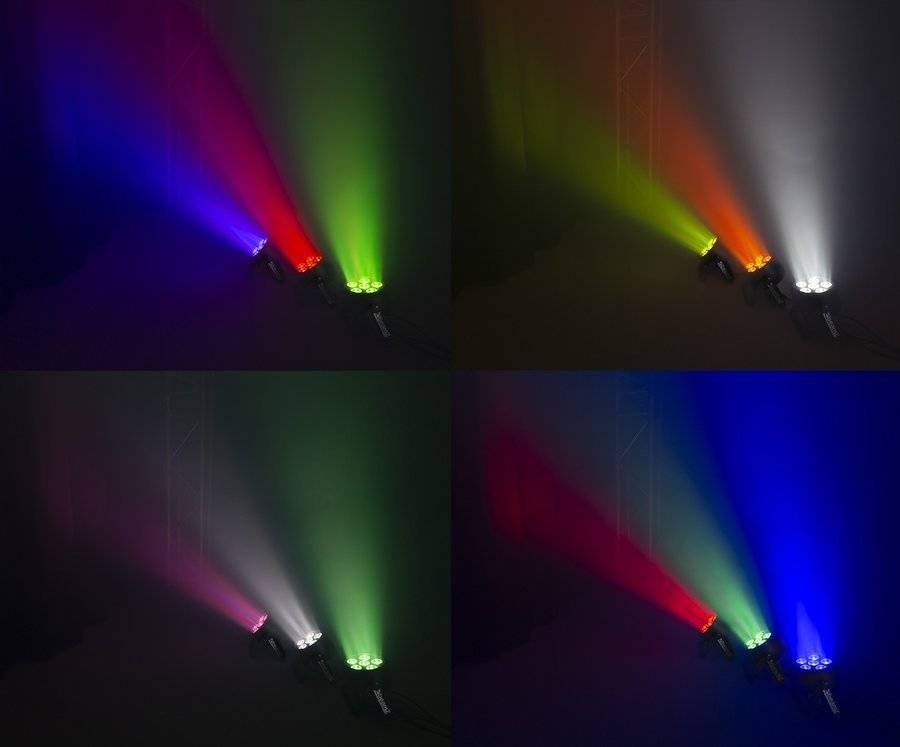 Reflektor PAR LED RGBWA UV 6x 12W BeamZ BAC302