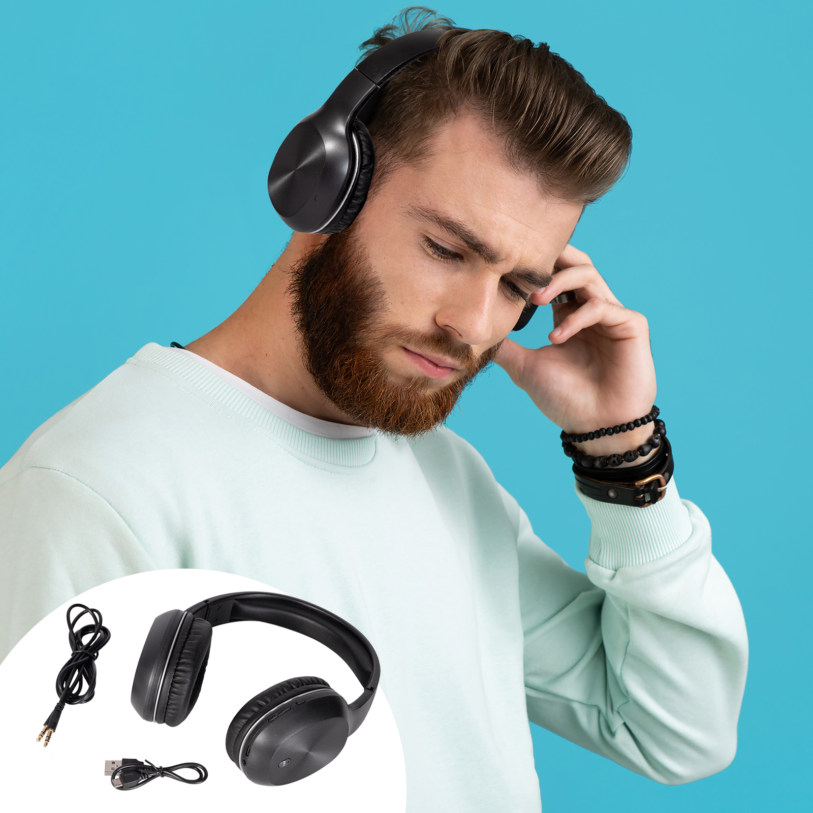 Słuchawki bezprzewodowe Bluetooth Hi-Fi Madison MAD-HNB100