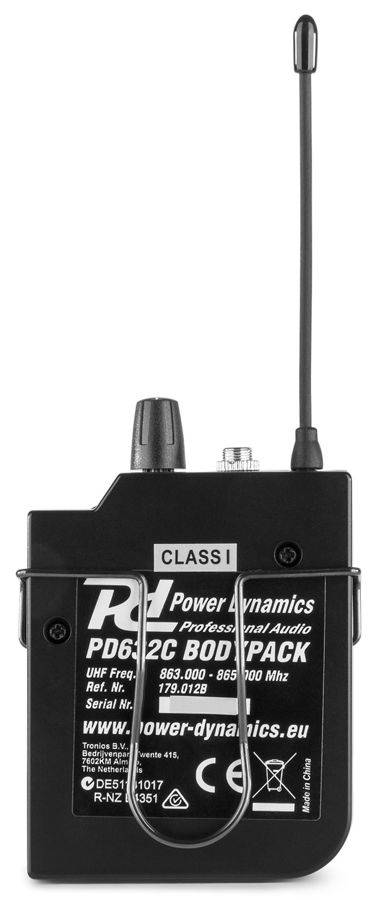 Zestaw mikrofonowy UHF Power Dynamics PD632BP